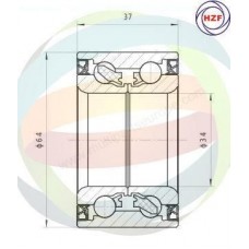 70-000045 MULTIPARTS Комплект підшипника ступиці колеса
