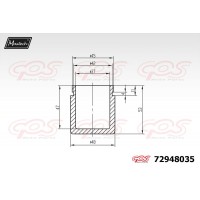 72948035 MAXTECH Поршень корпус скоби гальма