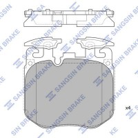 SP4174 Hi-Q Комплект гальмівних колодок дисковий гальм