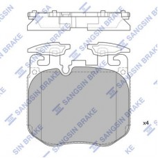 SP4174 Hi-Q Комплект гальмівних колодок дисковий гальм