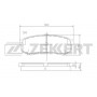BS-2240 ZEKKERT КомплеК т гальмівних колодок, дискове гальмо