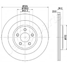 DP-0316 JAPANPARTS Гальмівний диск