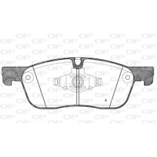 BPA1633.00 OPEN PARTS Комплект гальмівних колодок дисковий гальм