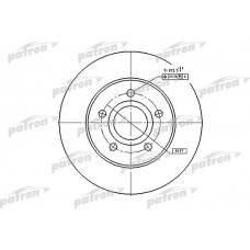 PBD5118 PATRON Гальмівний диск