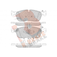 RB2236 R BRAKE Комплект гальмівних колодок дисковий гальм