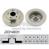 J3314031 NIPPARTS Гальмівний диск
