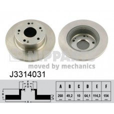 J3314031 NIPPARTS Гальмівний диск