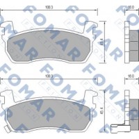 FO 656081 FOMAR Friction Комплект гальмівних колодок дисковий гальм