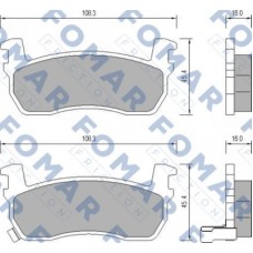 FO 656081 FOMAR Friction Комплект гальмівних колодок дисковий гальм