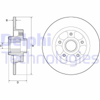 BG9132RSC DELPHI Гальмівний диск