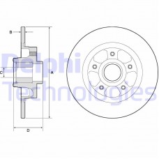 BG9132RSC DELPHI Гальмівний диск