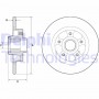 BG9132RSC DELPHI Гальмівний диск