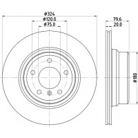 8DD 355 128-531 HELLA PAGID Гальмівний диск