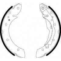 8DB 355 001-241 HELLA PAGID Комплект гальмівних колодок