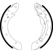 8DB 355 001-241 HELLA PAGID Комплект гальмівних колодок