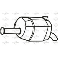 P3167 FENNO Глушник вихлопних газів кінцевий
