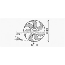 VN7540 AVA QUALITY COOLING Вентилятор охолодження двигуна