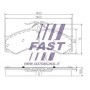 FT29015 FAST Комплект гальмівних колодок дисковий гальм