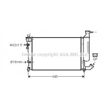 CNA2156 AVA QUALITY COOLING Радіатор охолодження двигуна