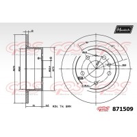 871509 MAXTECH Гальмівний диск