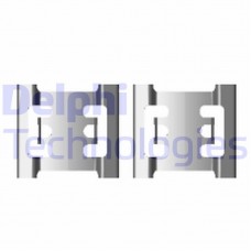 LX0428 DELPHI Комплектуючі колодки дискового гальма