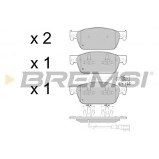 BP3478 BREMSI Комплект гальмівних колодок дисковий гальм