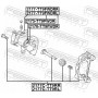 2176-TT9FWDR FEBEST Поршень корпус скоби гальма