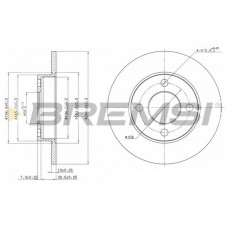 CD6216S BREMSI Гальмівний диск