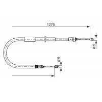 1 987 477 938 BOSCH Тросик, cтояночный тормоз