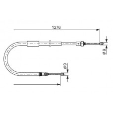 1 987 477 938 BOSCH Тросик, cтояночный тормоз