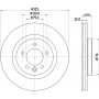 8DD 355 132-571 HELLA PAGID Гальмівний диск