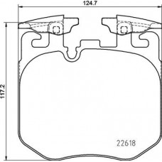 P 06 106 BREMBO Комплект гальмівних колодок дисковий гальм