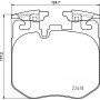 P 06 106 BREMBO Комплект гальмівних колодок дисковий гальм