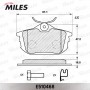 E510468 MILES КомплеК т гальмівних колодок, дискове гальмо