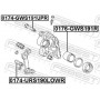 0176-GWS191R FEBEST Поршень корпус скоби гальма