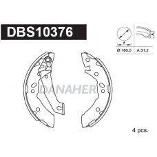 DBS10376 DANAHER Комплект гальмівних колодок