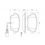 0 986 494 105 BOSCH Комплект гальмівних колодок дисковий гальм