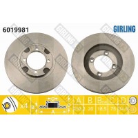 6019981 GIRLING Гальмівний диск