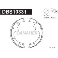 DBS10331 DANAHER Комплект гальмівних колодок