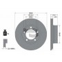 BDS2103 BENDIX Braking Гальмівний диск