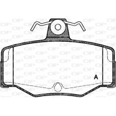 BPA0343.00 OPEN PARTS КомплеК т гальмівних колодок, дискове гальмо