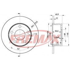BD-4060 FREMAX Гальмівний диск