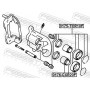 0176-CXR20F FEBEST Поршень корпус скоби гальма
