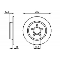 0 986 479 253 BOSCH Гальмівний диск