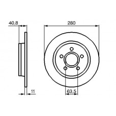 0 986 479 253 BOSCH Гальмівний диск