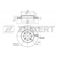 BS-5377 ZEKKERT Гальмівний диск