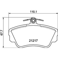PCP1540 DON КомплеК т гальмівних колодок, дискове гальмо