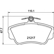 PCP1540 DON КомплеК т гальмівних колодок, дискове гальмо