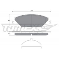 TX 17-80 TOMEX Brakes Комплект гальмівних колодок дисковий гальм