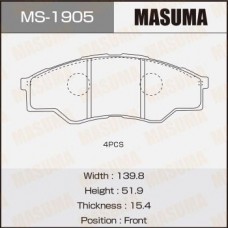 MS-1905 MASUMA Комплект гальмівних колодок